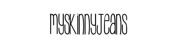 MySkinnyJeans  नि: शुल्क फ़ॉन्ट्स डाउनलोड