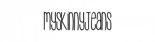 MySkinnyJeans  Descarca Fonturi Gratis