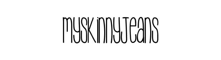 MySkinnyJeans Шрифта