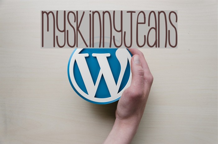 MySkinnyJeans Font examples