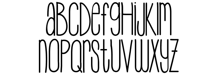 MySkinnyJeans Font LOWERCASE