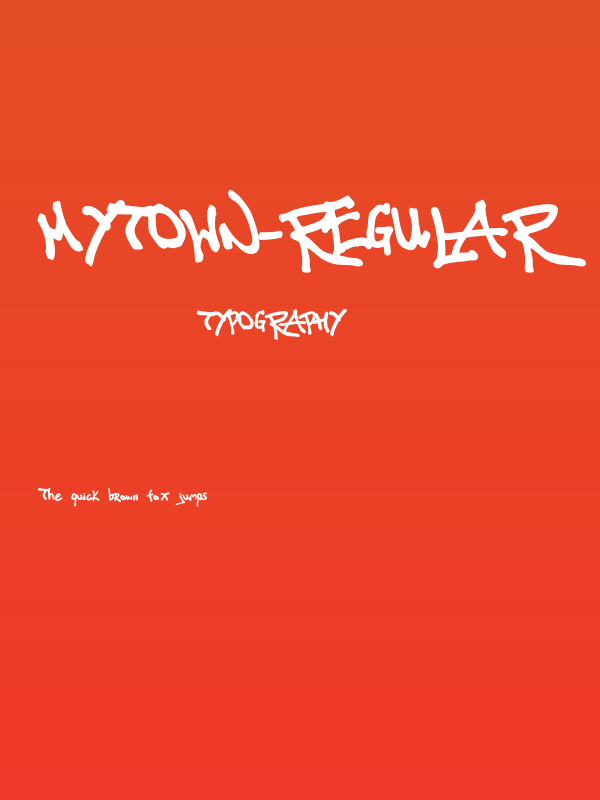 MyTown-Regular Poster
