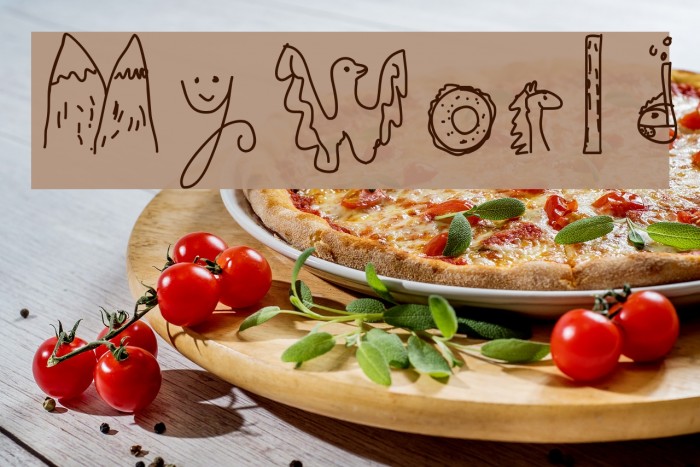 MyWorld Font examples