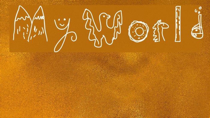 MyWorld Font examples