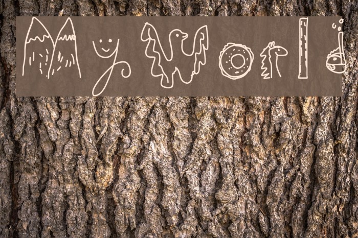 MyWorld Font examples