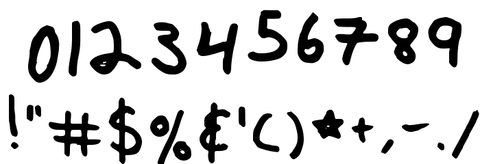 My_First_Font_Ever Font OTHER CHARS