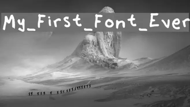 My_First_Font_Ever Example 2