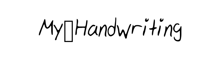 My_Handwriting Font