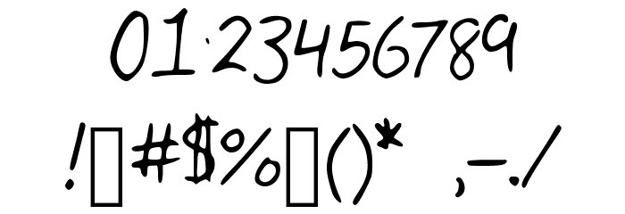 My_Handwriting Font OTHER CHARS
