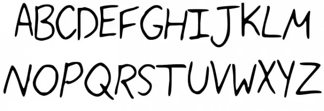 My_Handwriting Schriftart Groß