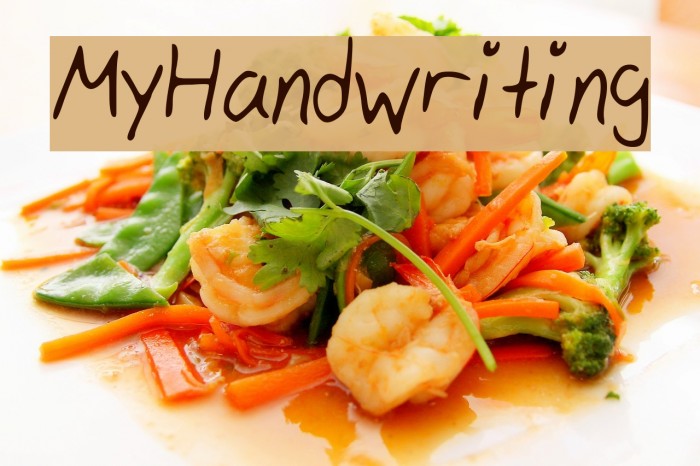 My_Handwriting Font examples
