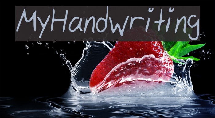 My_Handwriting Font examples