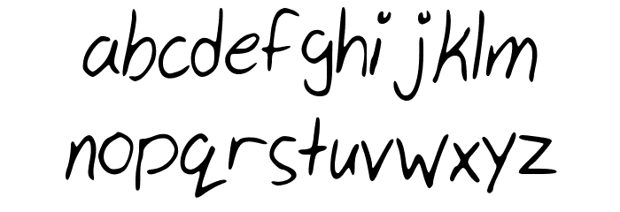 My_Handwriting Font LOWERCASE