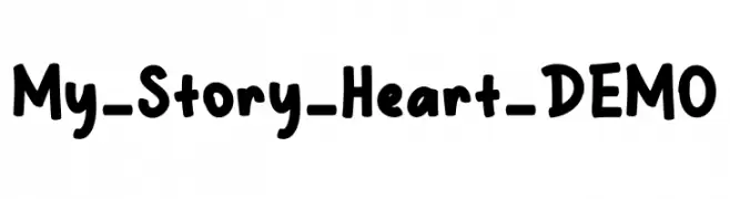 My_Story_Heart_DEMO  フリーフォントのダウンロード