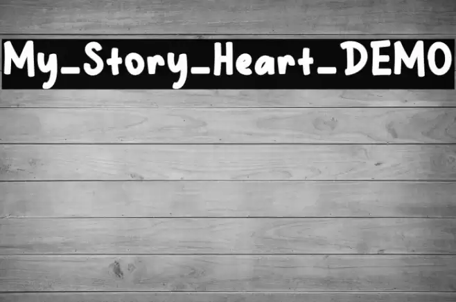My_Story_Heart_DEMO Caratteri examples