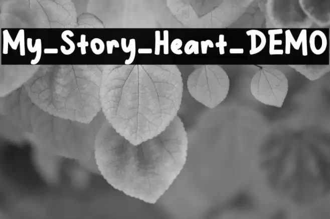 My_Story_Heart_DEMO Caratteri examples