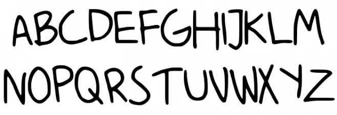 My_Unprofessional_Handwriting Шрифта ВЕРХНИЙ