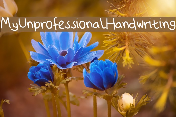 My_Unprofessional_Handwriting Font examples