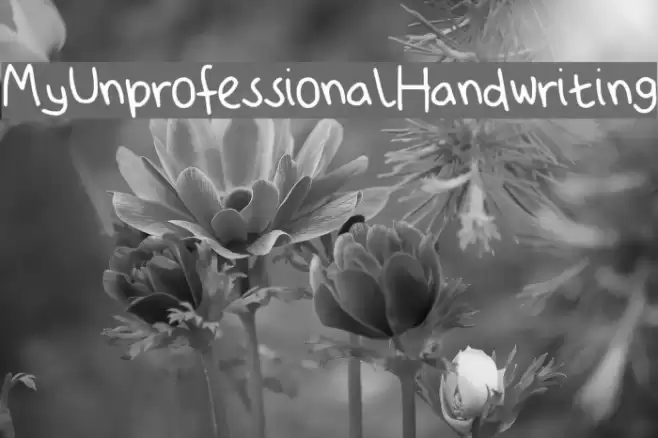 My_Unprofessional_Handwriting Font examples