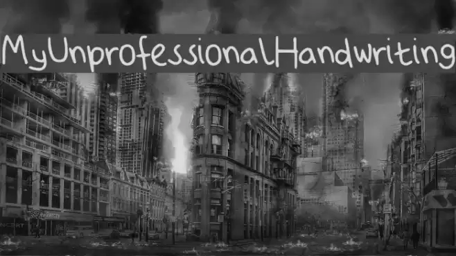 My_Unprofessional_Handwriting Font examples