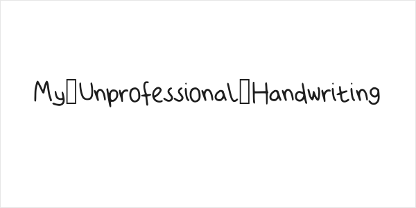 My_Unprofessional_Handwriting Logo