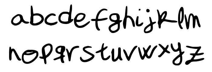 My_font_is_a_handwriting Font LOWERCASE
