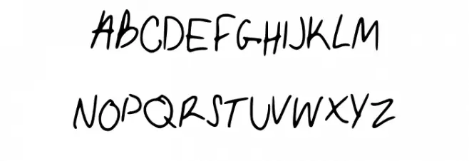My_handwriting 字体 大写