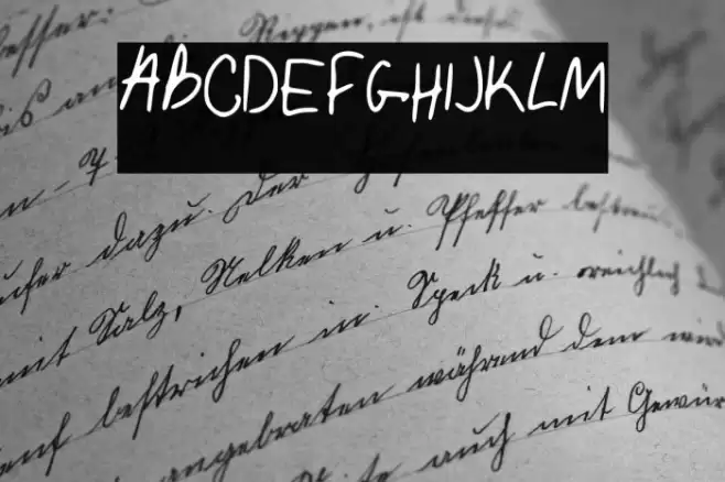 My_handwriting Font examples