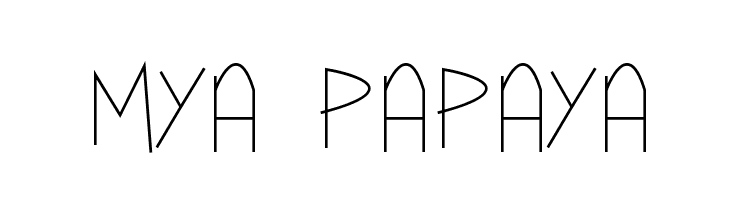 Mya Papaya  免费字体下载