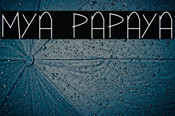 Mya Papaya Font examples
