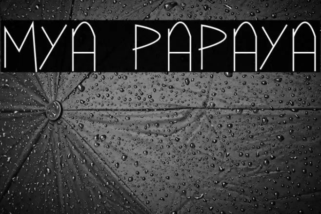 Mya Papaya Font examples