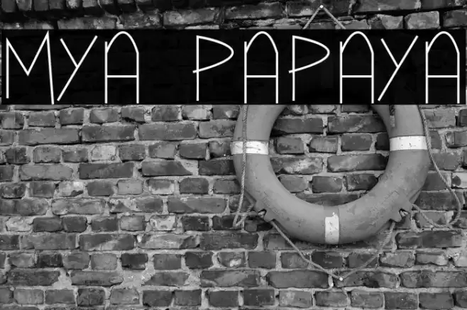 Mya Papaya Font examples