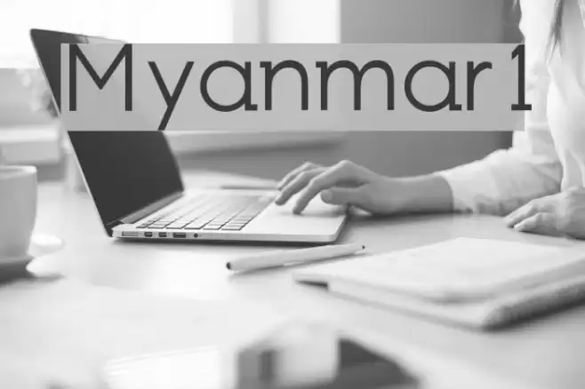 Myanmar1 Font examples