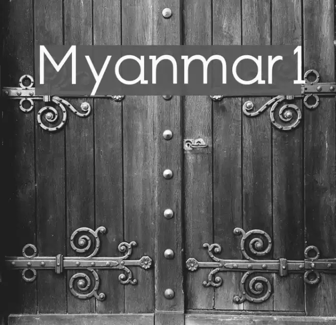 Myanmar1 Font examples