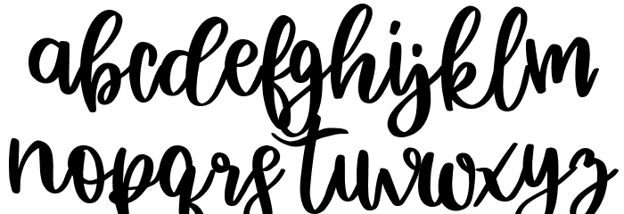 Mybela Regular Font LOWERCASE
