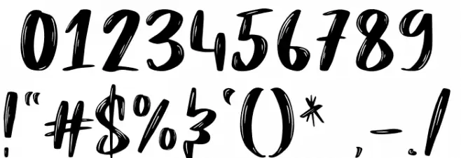 Mybread Regular Font OTHER CHARS