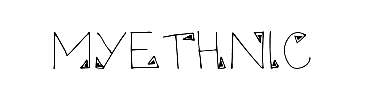 Myethnic  フリーフォントのダウンロード