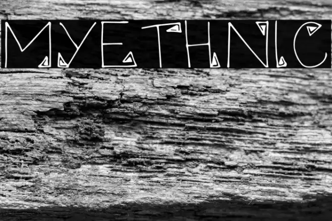 Myethnic Font examples