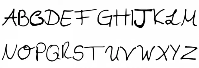 MyfirstHandwriting Шрифта ВЕРХНИЙ