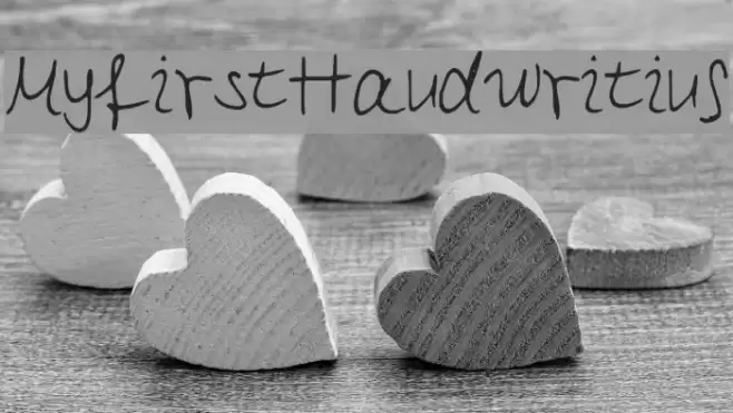 MyfirstHandwriting Font examples