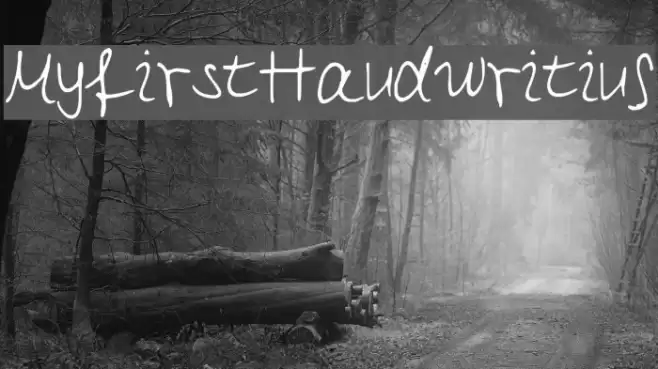 MyfirstHandwriting Font examples