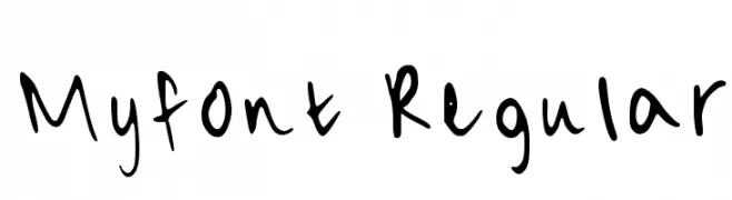 Myfont Regular  font caratteri gratis