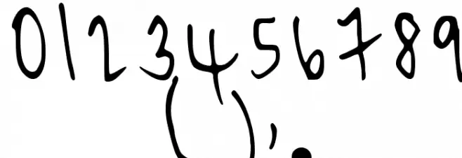 Myfont Regular Шрифта ДРУГИЕ символов