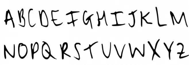 Myfont Regular 字体 大写