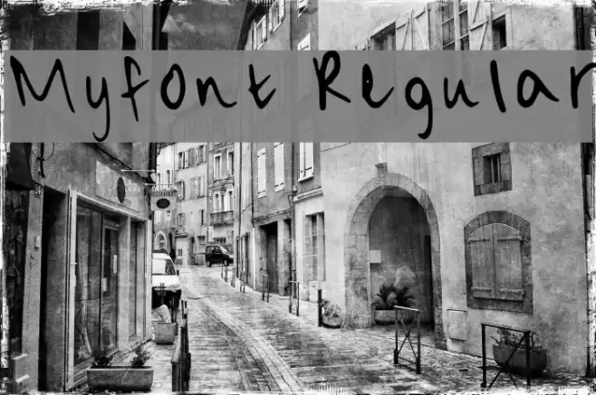 Myfont Regular Шрифта examples