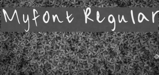 Myfont Regular Шрифта examples