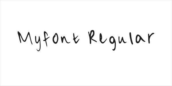 Myfont Regular Logo