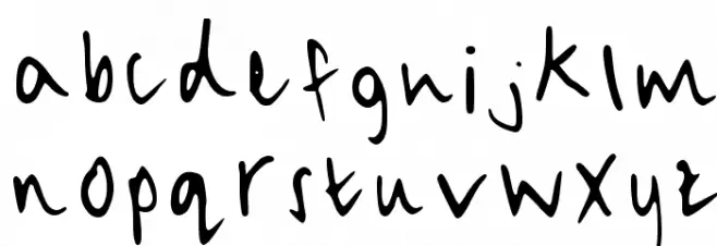 Myfont Regular Fuentes MINÚSCULAS