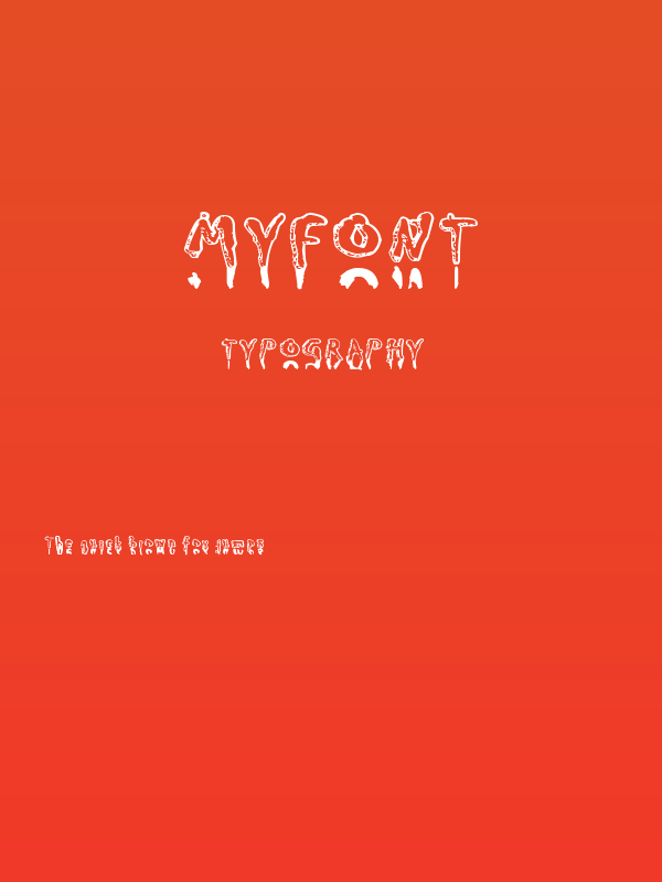 Myfont Poster
