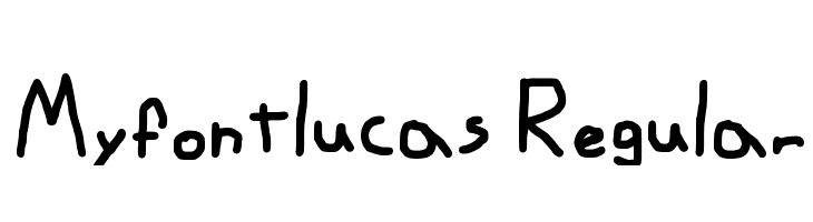 Myfontlucas Regular फ़ॉन्ट